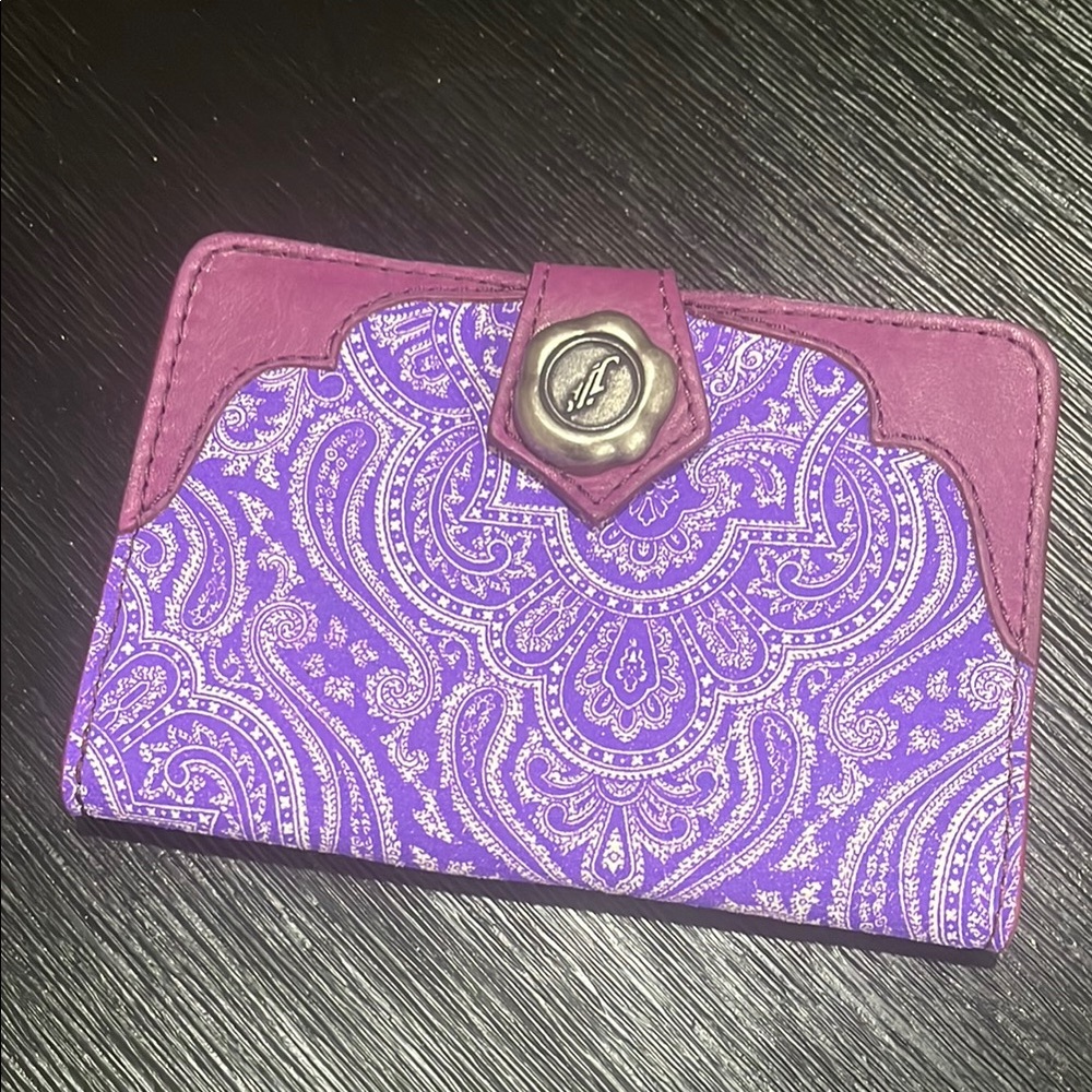 Purple Paisley John Fleuvog Wallet